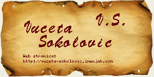 Vuceta Sokolović vizit kartica